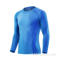 100% ademende polyester aangepaste mannen fitness t -shirt